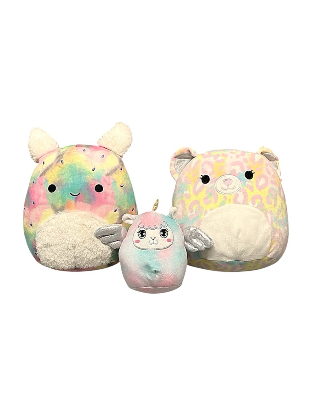 Squishmallows Sea Bunny & Pegasus & Cheetah